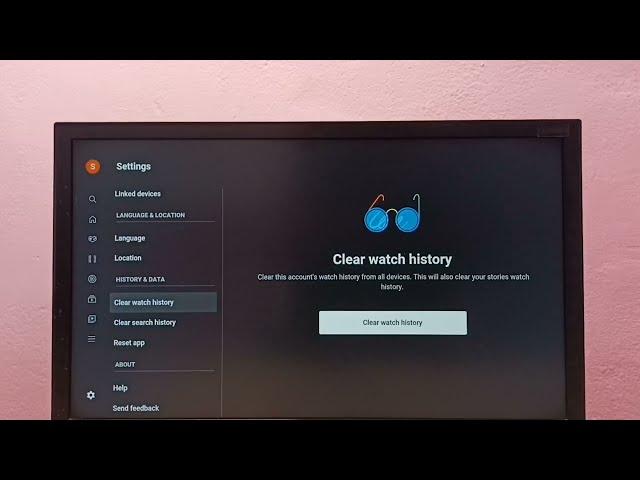 How to Clear YouTube Watch History in Google TV Android TV | Smart TV