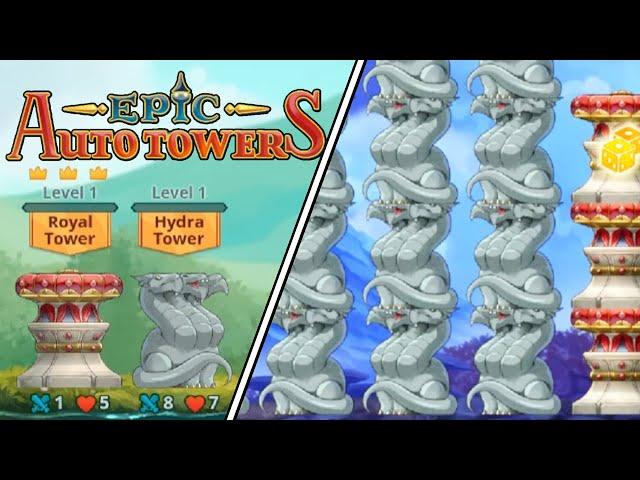 Crazy Hydra Only Game! Autobattler Tower Defence Rougelike! | Epic Auto Towers