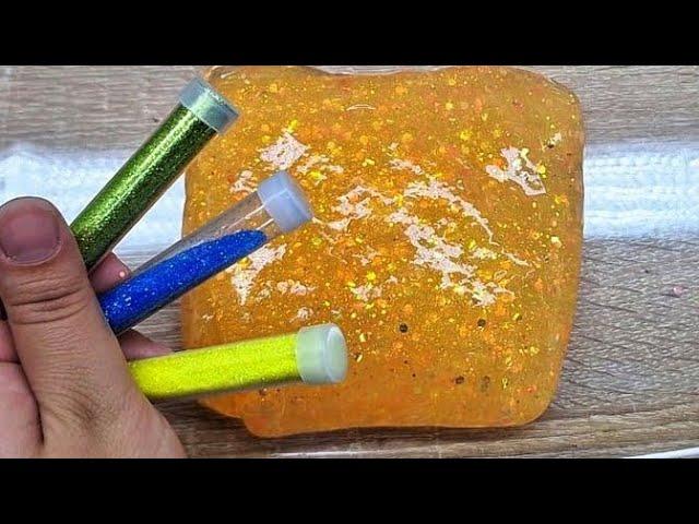 ASMR SLIME. Mixing slimes with glitter. Slimes and glitter.