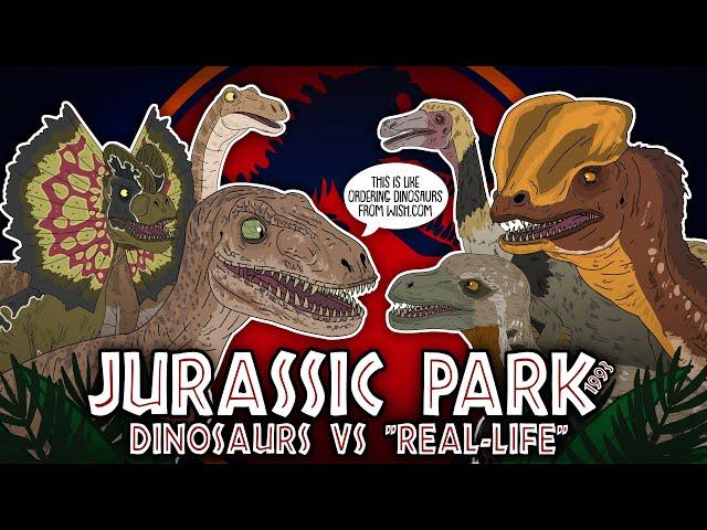 Jurassic Park Evolution: Movie Dinosaurs Compared To Real Life (1993 - ANIMATED)