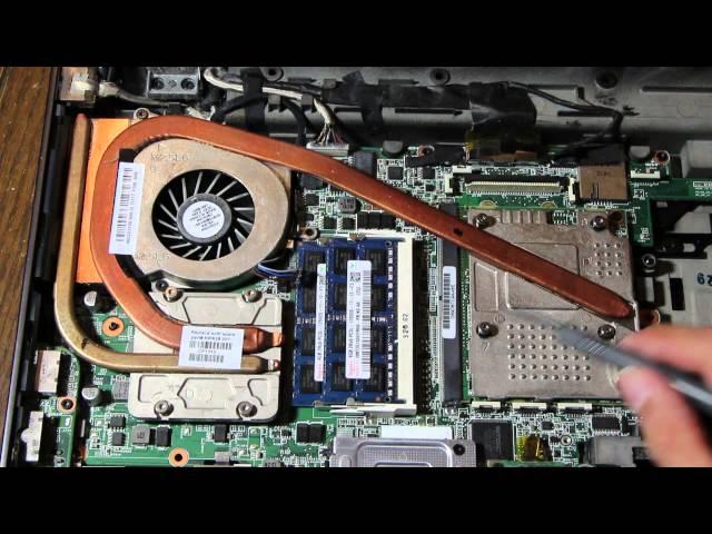 hp 8560w or 8570w heatsink and fan replacement removal (8570w MXM upgrade part 8)