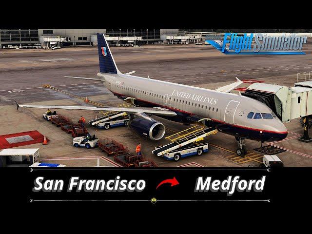 MSFS 2020 LIVE | Fenix Airbus A320 V2 (IAE) | San Francisco (SFO) - Medford (MFR) | Vatsim