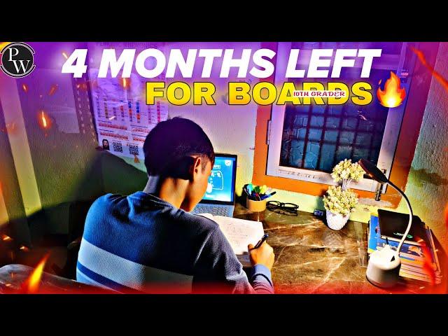 3 Months Left For Boards *10th Grader* | Class 10th Study Vlog | Anurag Only Study