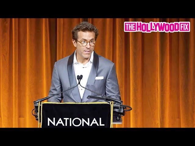 Ryan Reynolds Talks Wicked, Wizard Of Oz, Ariana Grande & More At The National Board Of Review Gala