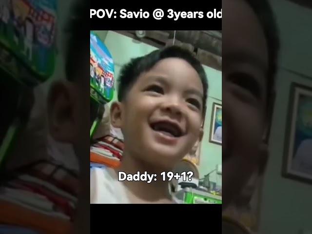 Pinoy Math Wizard 3 year old Kid