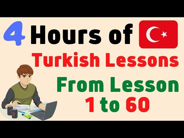 Learn Turkish - 4 Hours of Turkish Lessons in 1 Video | Language Animated