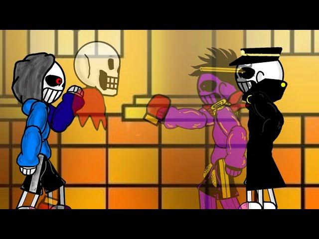 dust sans vs jotaro sans animation #dust #jotaro #sans #jjba