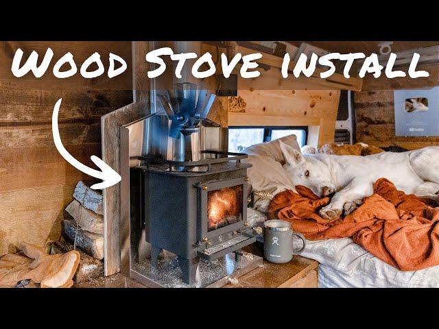 Cubic Mini WOOD STOVE in a VAN | Full Install & Review