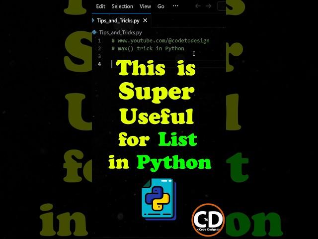 Super useful for lists in Python. #python #coding #programming