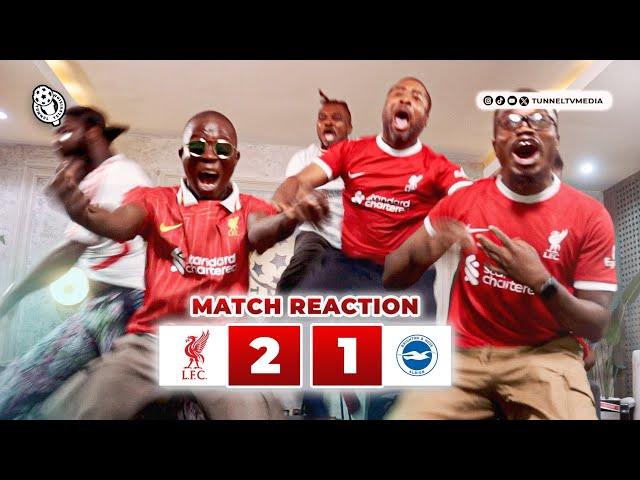 Liverpool 2-1 Brighton | Full Fan Goal celebrations | Kadioglu Gakpo Salah