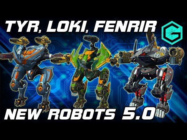 TYR & LOKI & FENRIR are in the clan battles. War Robots Роботы Скандинавы в клановых Боях!