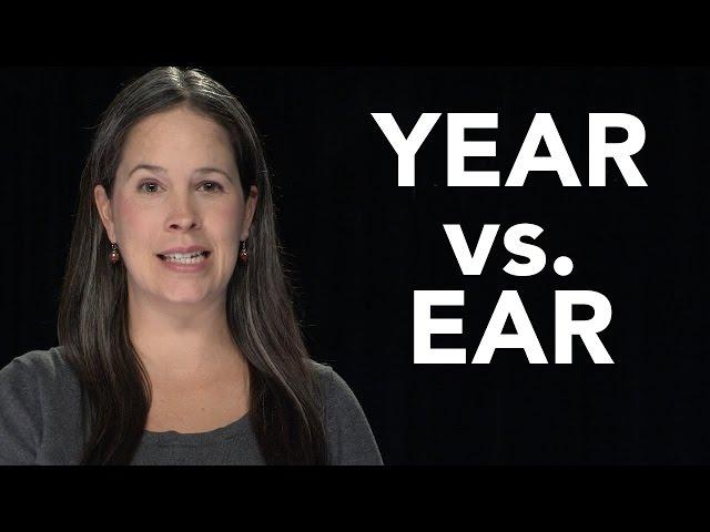 YEAR vs. EAR - American English Pronunciation (EAR vs. HEAR)