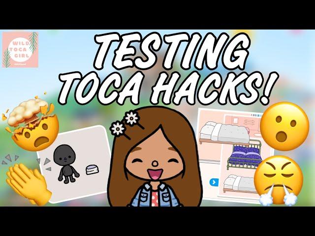 TESTING TOCA HACKS / SECRETS!  TOCA BOCA 