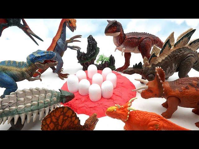 Who's Dinosaur Eggs? 10 Dinosaur Eggs Is Hatching - Jurassic World Dinosaurs  공룡알 부화 놀이