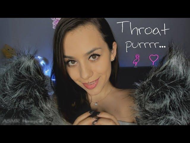 ASMR Purring like a real cat   | ASMR Throat purr