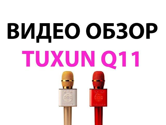 Tuxun Q11 видео обзор караоке микрофона