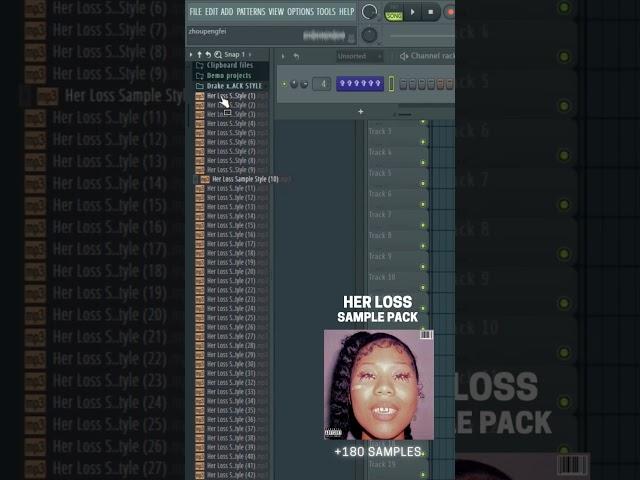 DRAKE X 21 SAVAGE - HER LOSS (SAMPLE PACK STYLE) #shorts