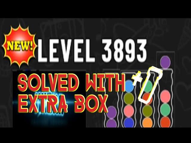 Ball Sort Puzzle Level 3893 Pass With Extra Tube