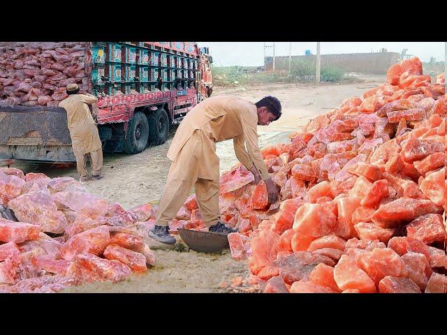 How they Mine Tons of Himalayan Salt Deep Inside Mountain