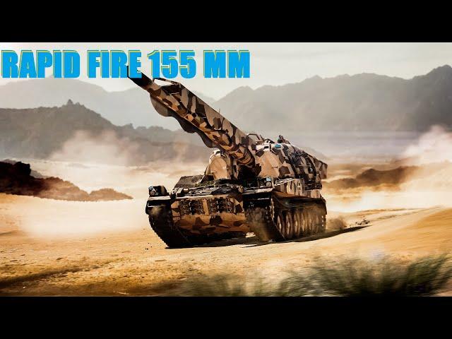 fastest firing 155mm in war thunder