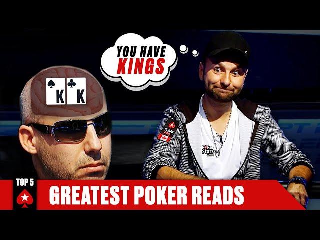 Daniel Negreanu Can Read Minds - TOP 5 POKER READS ️ Poker Top 5 ️ PokerStars