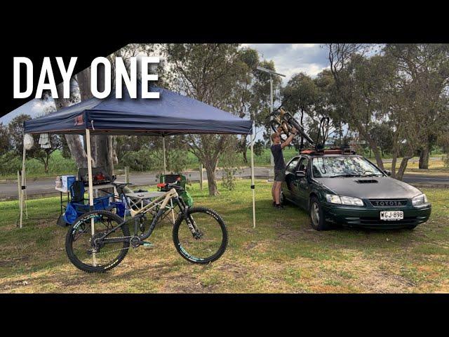 Day 1 of our Mountain Biking Road Trip | MASSIVE THUNDERSTORMS!