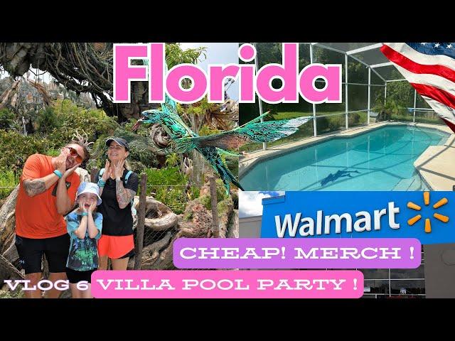 FLORIDA VLOG | Animal kingdon | shopping at walmart | villa pool party 