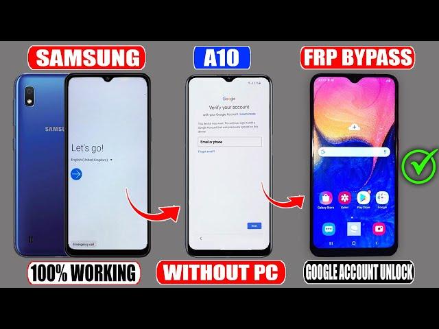 "New Method 2024" Samsung A10 Frp Bypass / Google Account Frp Unlock  No Need for Computer