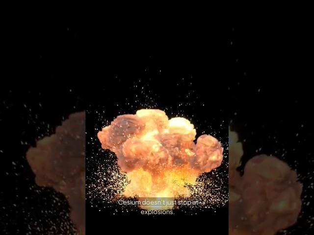 Cesium: Explosive Timekeeper #cesium #metal #chemistry #science #sciencefacts #shorts#short#reaction