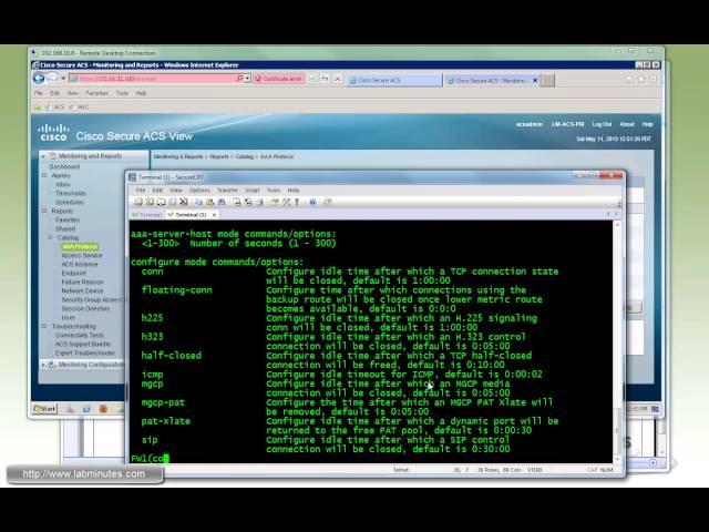 LabMinutes# SEC0087 - Cisco ACS 5.4 TACACS Device Admin on Switch and ASA (Part 2)