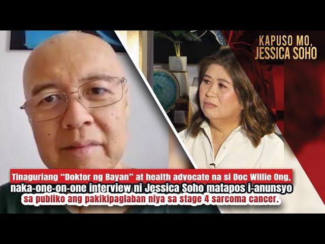 Doc Willie Ong, ibinahagi kay Jessica Soho ang pakikipaglaban sa cancer | Kapuso Mo, Jessica Soho