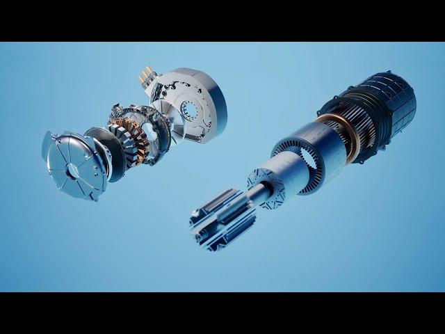 Mercedes Benz – high-performance axial-flux motor and all-new battery technology