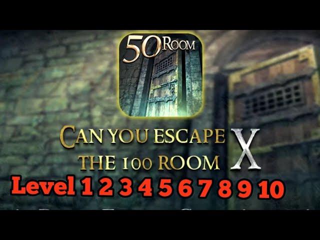 Can You Escape the 100 Room X Level 1 2 3 4 5 6 7 8 9 10 Walkthrough