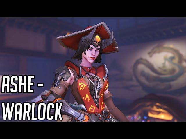 Ashe "Warlock" Skin Showcase - Overwatch 2