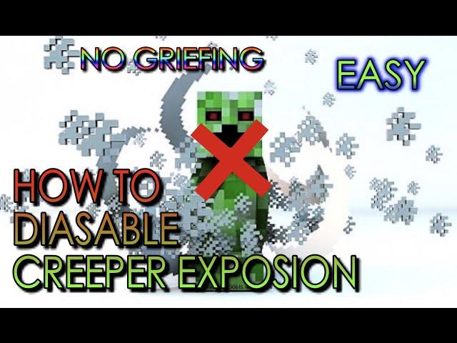 DISABLE ALL MOB GRIEFING / Commands tutorial (EASY)