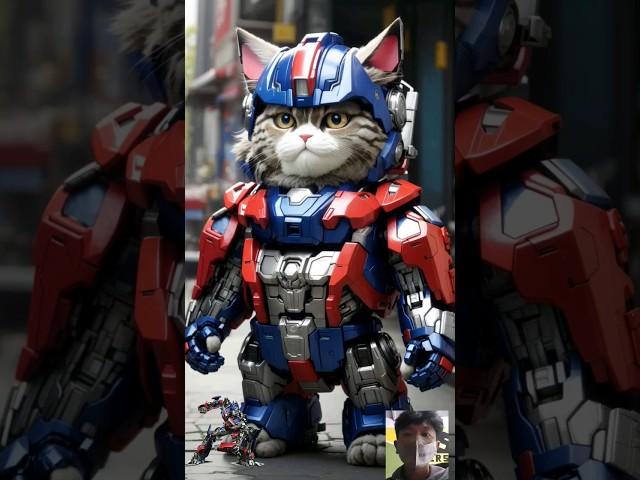 All robot transformer cats version #transformers #shorts