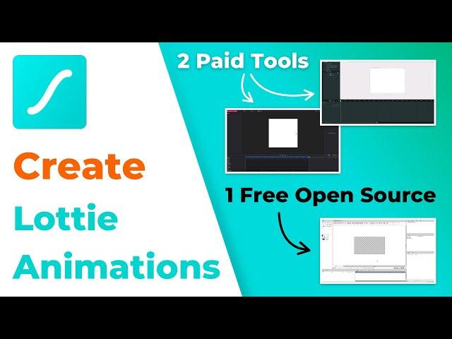 3 Softwares to Create Lottie JSON Animations