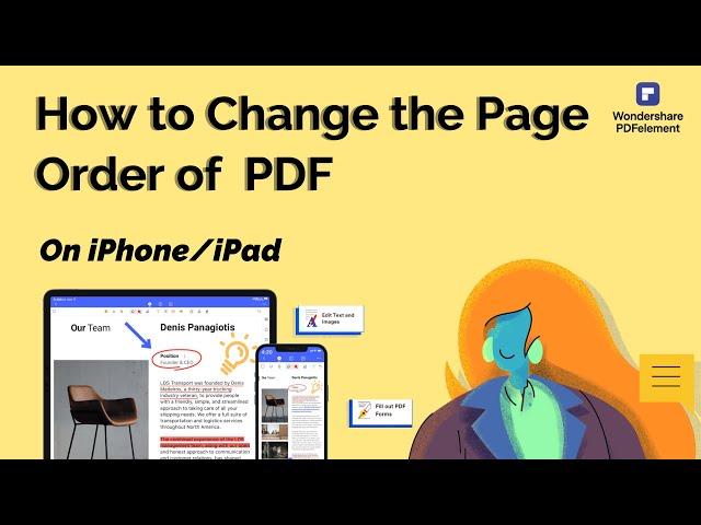 How to Change the Page Order of PDF on iPhone/iPad | Wondershare PDFelement