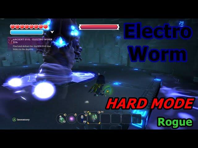 HARD MODE BOSS: Electro Worm | Rogue (Solo / No Damage) - Portal Knights