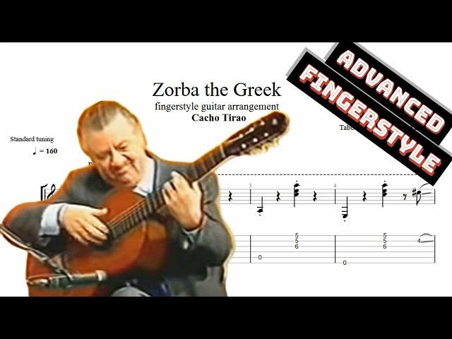 Zorba the Greek TAB - fingerstyle guitar tabs (PDF + Guitar Pro)