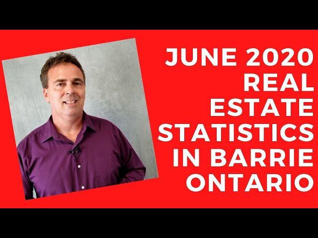 Real Estate Statistics for June 2020 Barrie James Myers Royal LePage First Contact Realty, Barrie