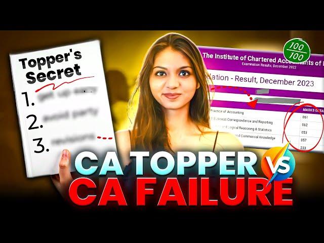 What NO one tells you about CA Rankers- the REAL Secret behind their success