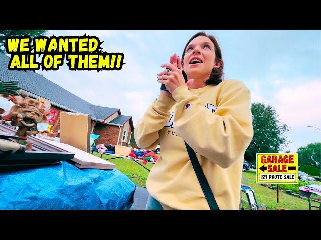 We couldn't stop BUYING at these GARAGE SALES!!!