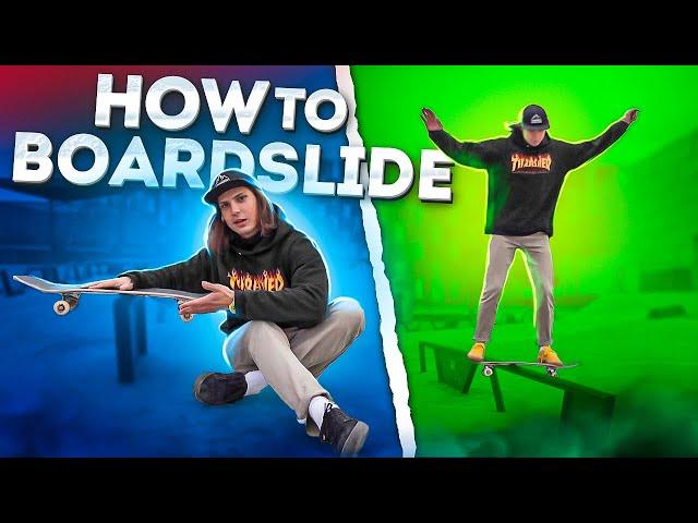 КАК ЛЕГКО СДЕЛАТЬ БОРДСЛАЙД НА СКЕЙТБОРДЕ | How to Boardslide on a Skateboard