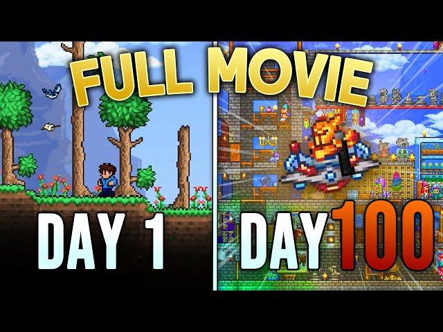 I Spent 100 Days in Terraria MASTER MODE... Here's What Happened.. (MOVIE)