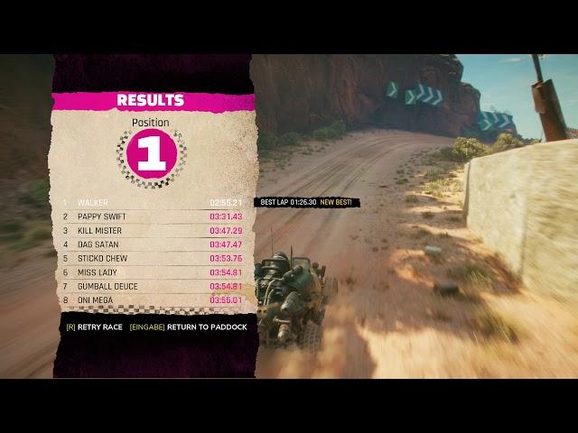 Rage2 Racing Score Song chazcar derby(Coo Coo Birds For Me There's No One Else)