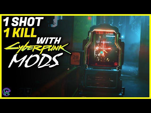 Best GAMEPLAY Cyberpunk 2077 MODS: Remove Bullet SPONGES, infinite throwing KNIFES & MORE