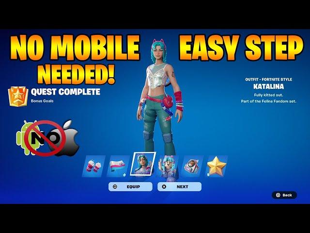 *NO MOBILE NEEDED* How To Get Katalina Skin Bundle FREE In Fortnite (Unlocked LEGO Katalina Style)