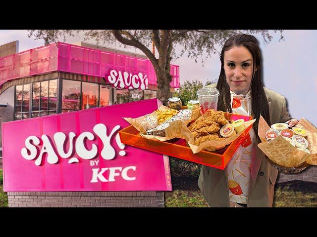 First Trying Saucy! By KFC // Full Menu Review + Interview With Yum! Brands