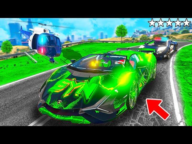 POLIZEI verfolgt RGB LAMBO in GTA 5! (Polizei vs. Dieb)